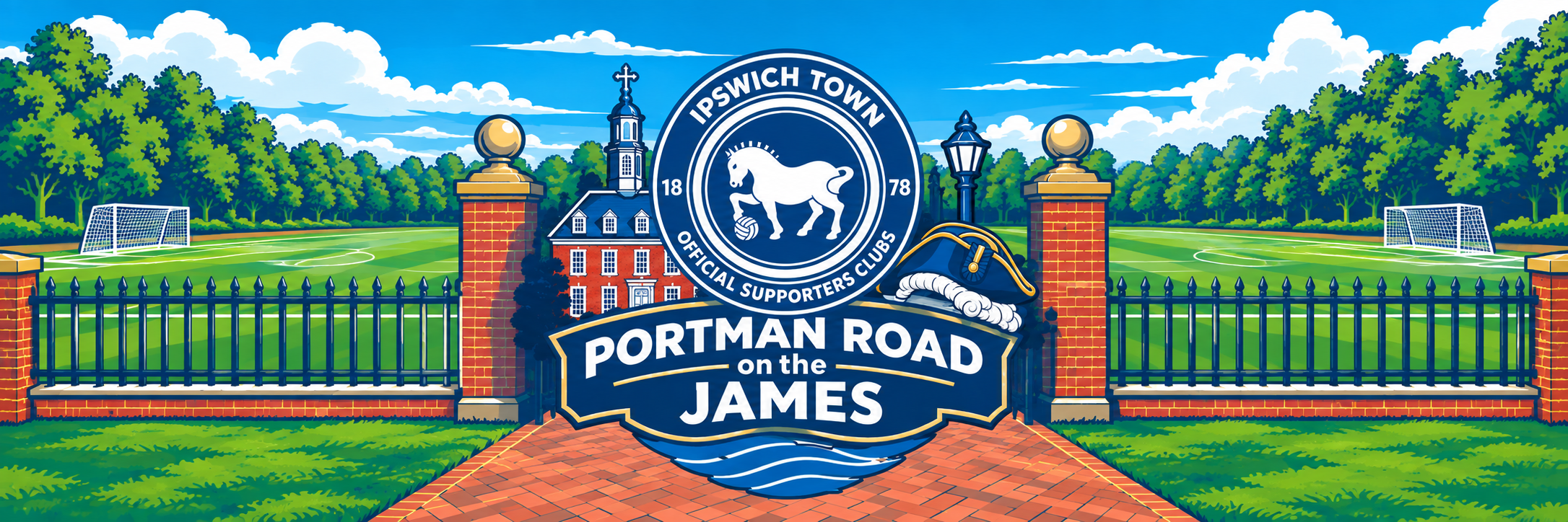 Portman Road on the James supporters
