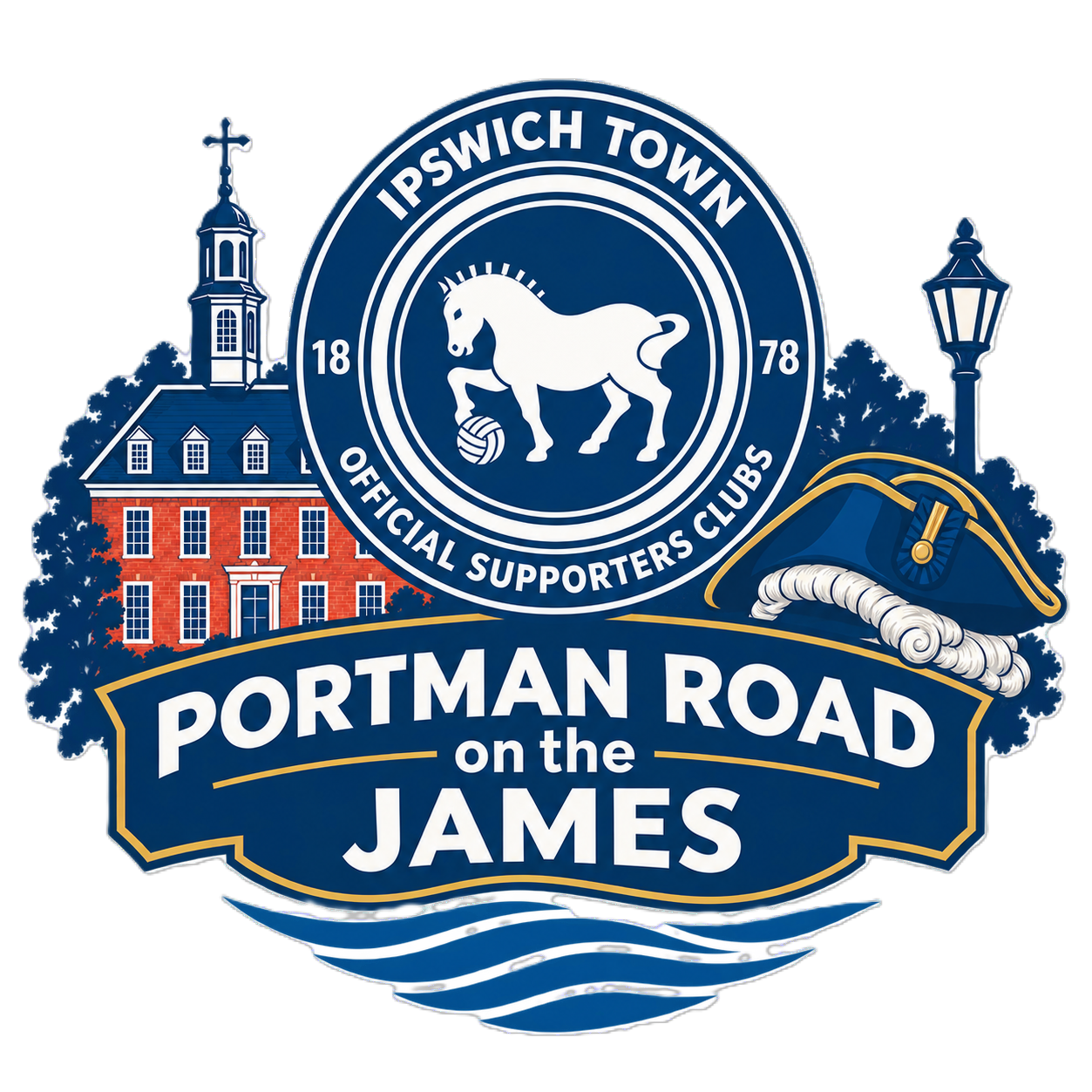 Portman Road on the James logo
